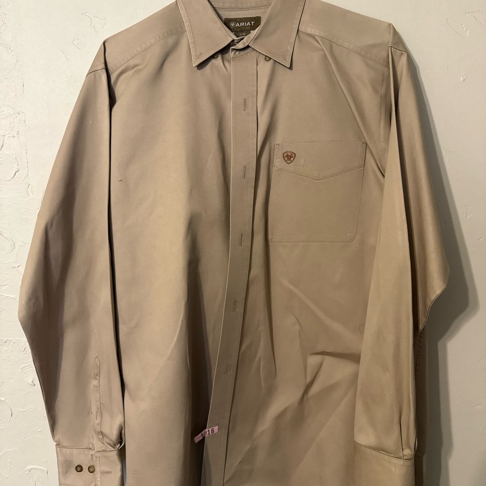 Ariat Beige Collared Shirt